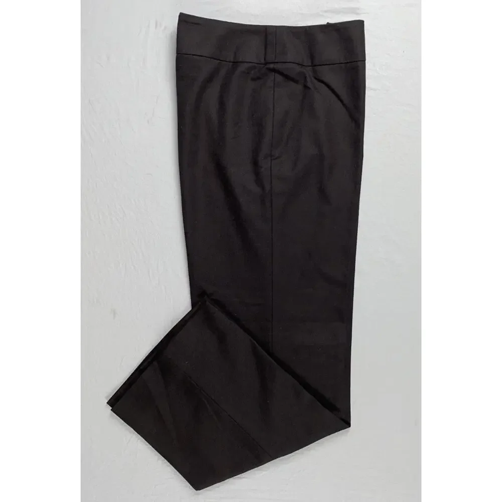 AKRIS Italy Side Zip Flare Leg Lightweight Wool Flannel Pants, Trousers. 8, EUC!
